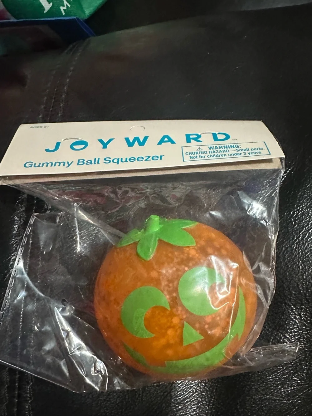 Joyward Gummy Ball Squeezer- Halloween Duo- Bat and Jack O Lantern fidget toy